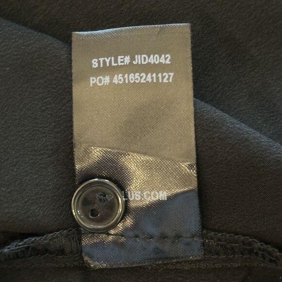 Lulus Women’s Shirt Dress Small Telegraph Route Black Shirt Dress Button Down - Picture 13 of 15